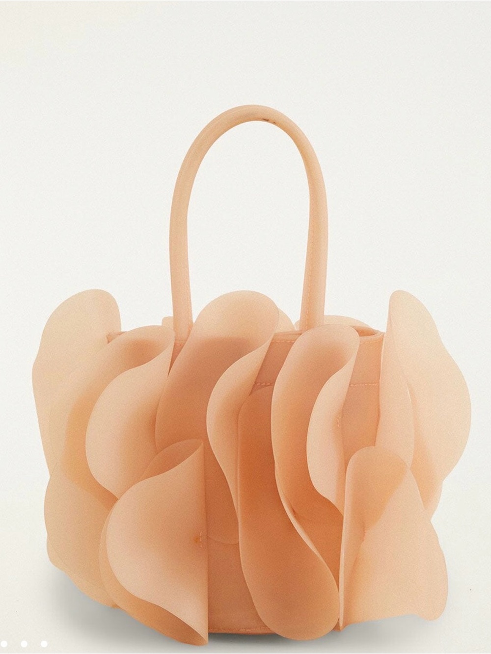 Peach Jelly Flower Bag